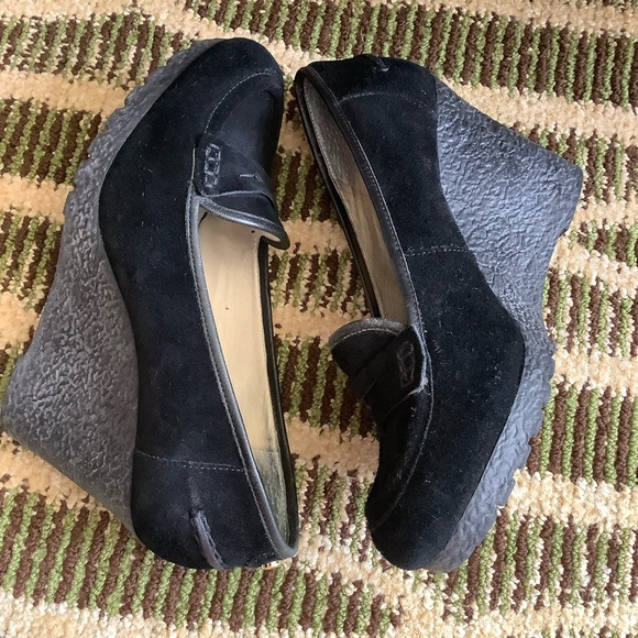 MICHAEL MICHAEL KORS Black Rory Loafer Wedge Pumps Size 7.5M EUC - Picture 2 of 11